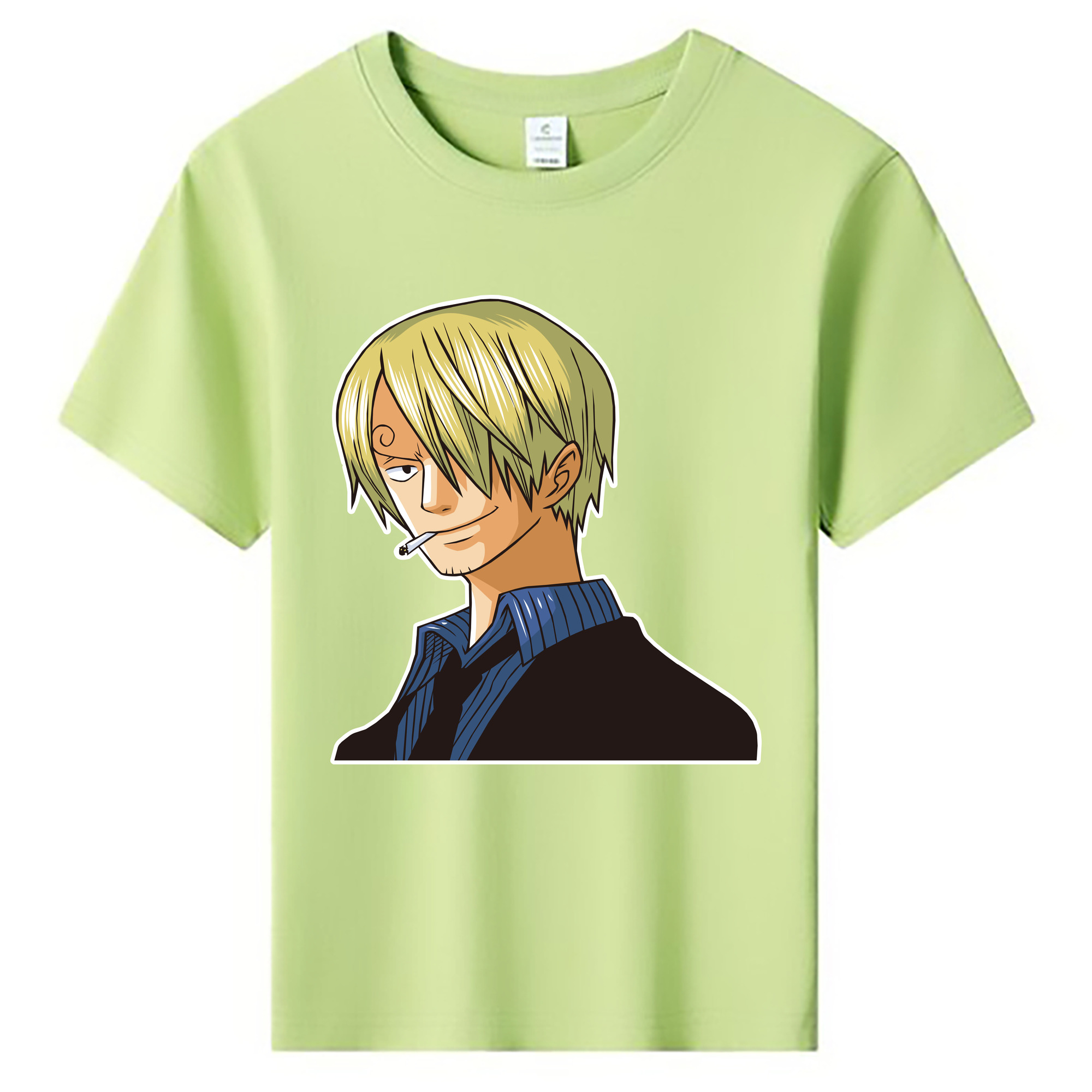 （画像用） ワンピース サンジ ONE PIECE Sanji 綿100％キッズTシャツ（フロントプリント）